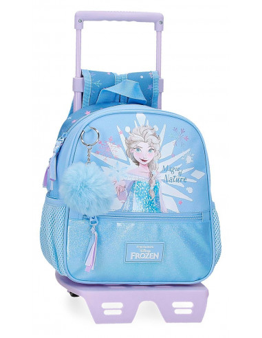 29421T1 MOCHILA ADAP.25CM. C/CARRO FROZEN MAGIC ICE